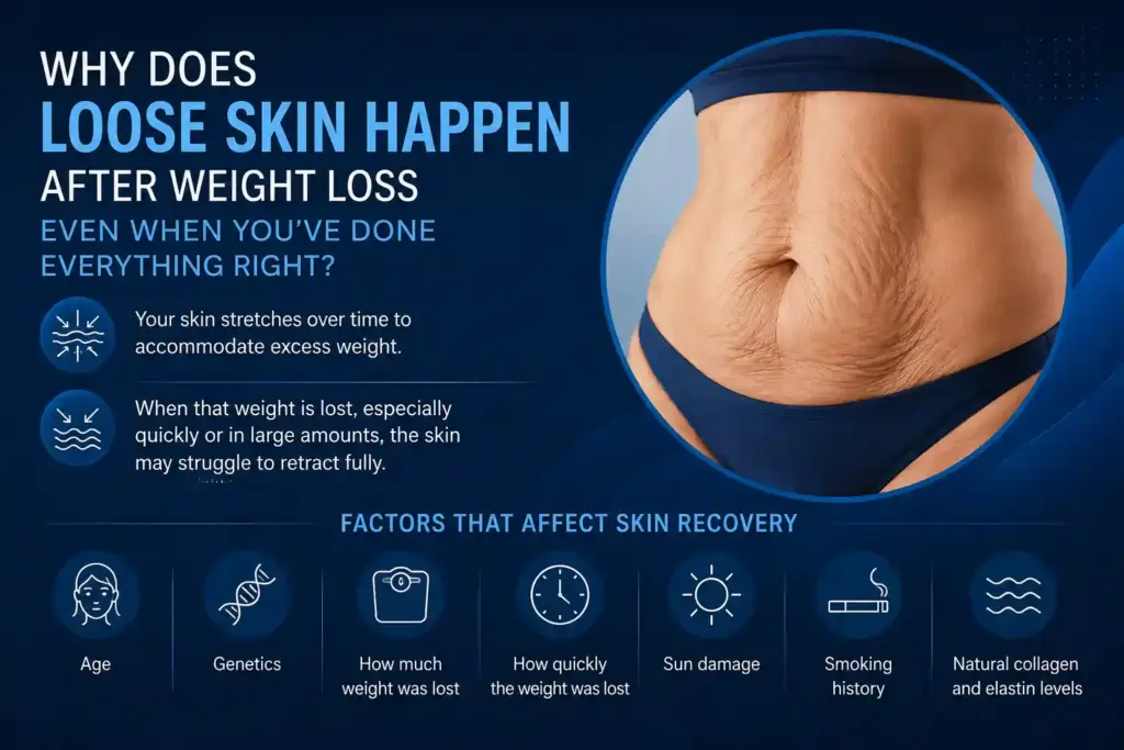 Why Does Loose Skin Happen After Weight Loss Even When You’ve Done Everything Right Leicester?
